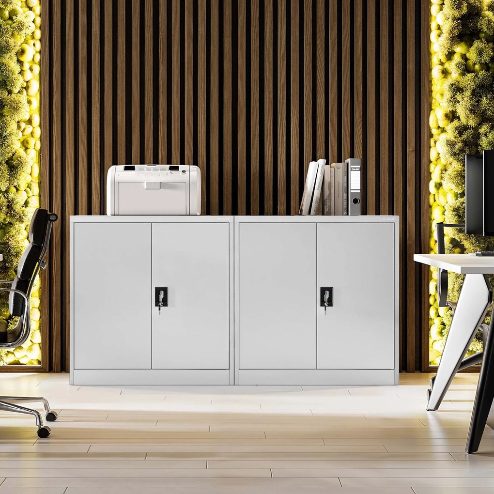 Szafka na segregatory zamykana BEATA, 900 x 930 x 400 mm, szara