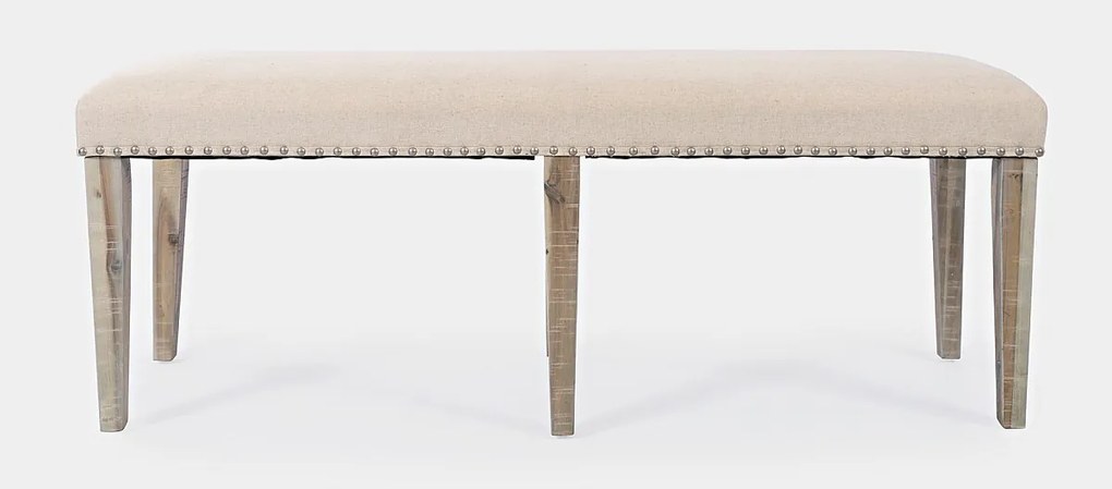 Ławka 132x49,5x48,5 cm beżowa Avola AV1933-52