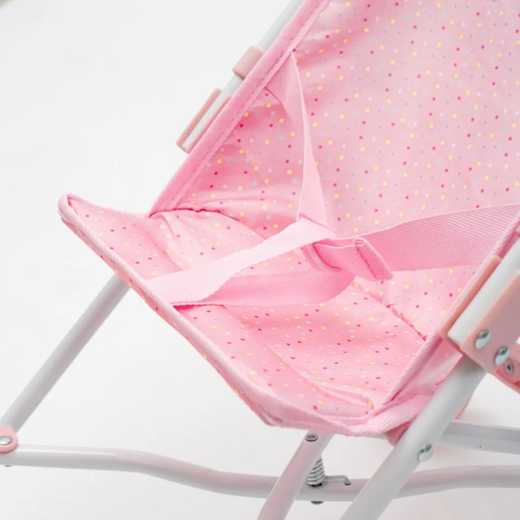 Baby Mix Składany wózek golfowy dla lalek Tara, różowy, 54 x 28 x 50 cm