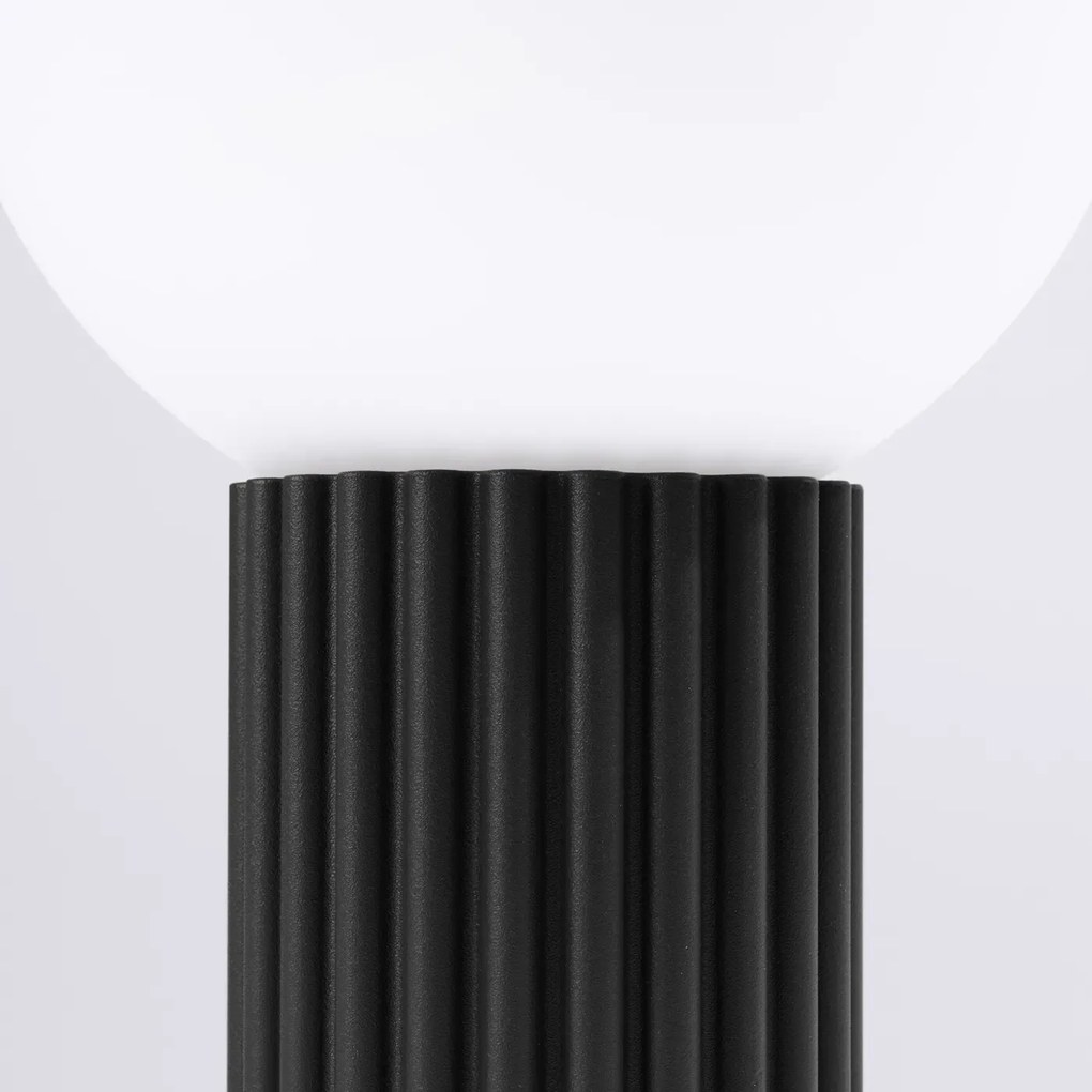 Lampa biurkowa HALO czarna ryflowana SOLLUX  LIGHTING