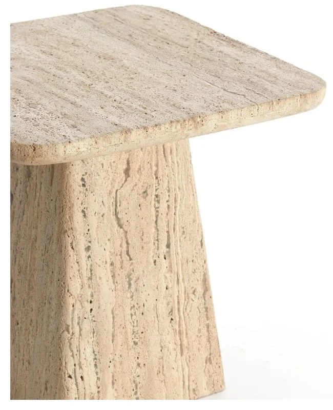 Stolik z kamiennym blatem 45x45 cm Kepami – Light &amp; Living