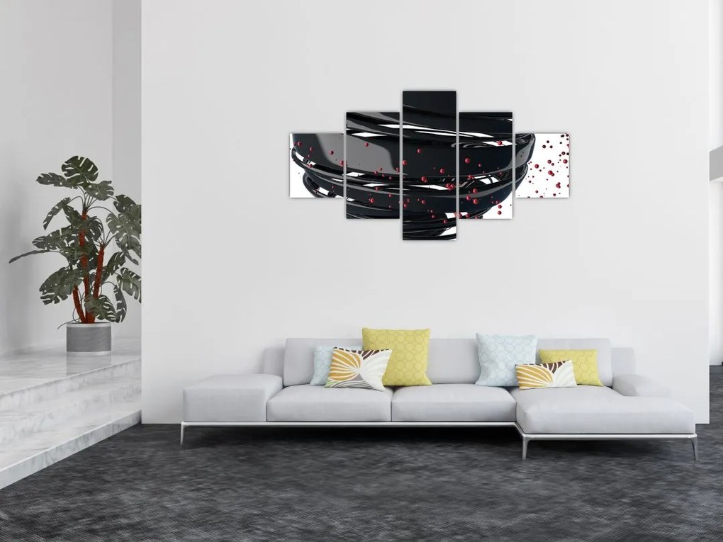 Obraz - Abstrakcja kuli ziemskiej (125x70 cm)