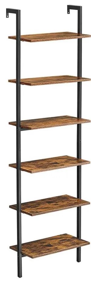 Regał NAVARO brązowy/czarny