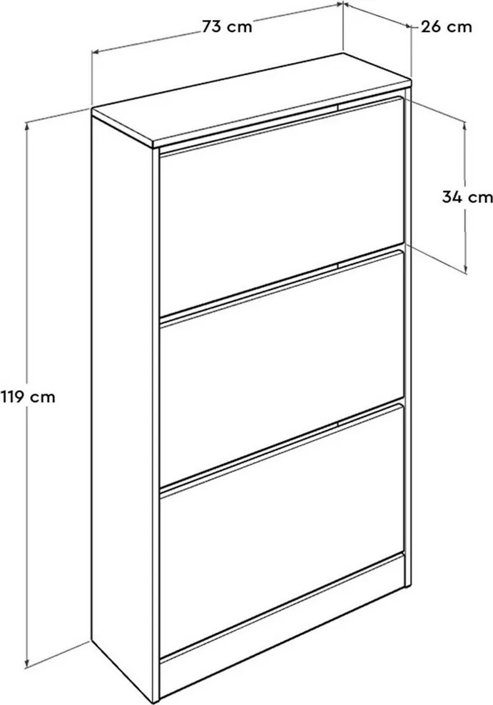 Szafka na buty Sven White II, L