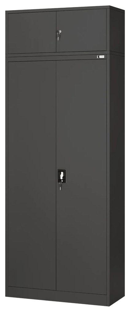 Nadstawka do szafy EWA, 900 x 380 x 400 mm, antracytowa