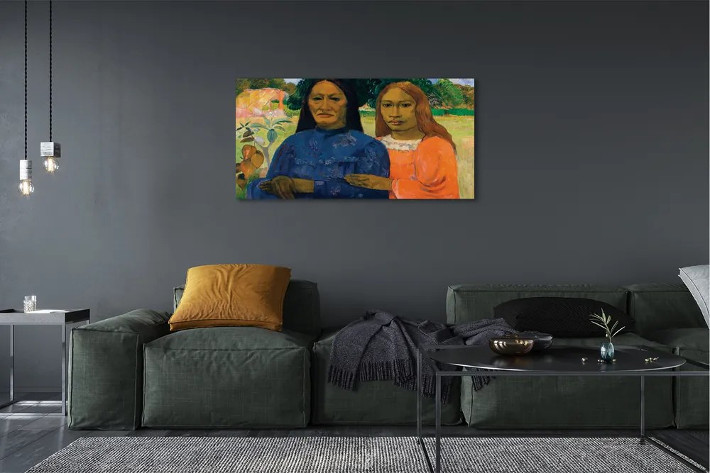 Obraz drukowany na płótnie Dwie kobiety - Paul Gauguin