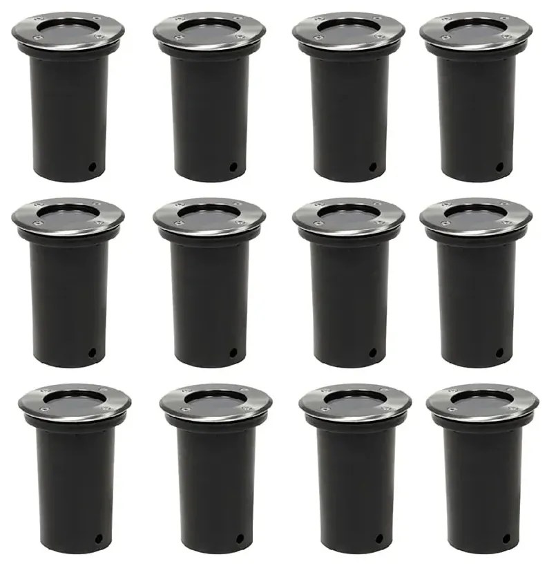 Zestaw okrągłych lamp najazdowych 12 sztuk - 4X O020 F4-C52