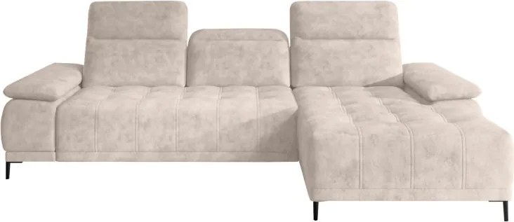 Narożnik FOCUS S Mini z elektryczną regulacją siedziska Prawostronny w tkaninie w tkaninie SALVADOR 02 WERSAL