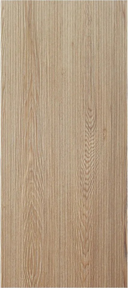 Drzwi przesuwne z drewna i MDF z niewidoczną szyną - Naturalny jasny prążkowany - 93 x 210 cm - LORVISA