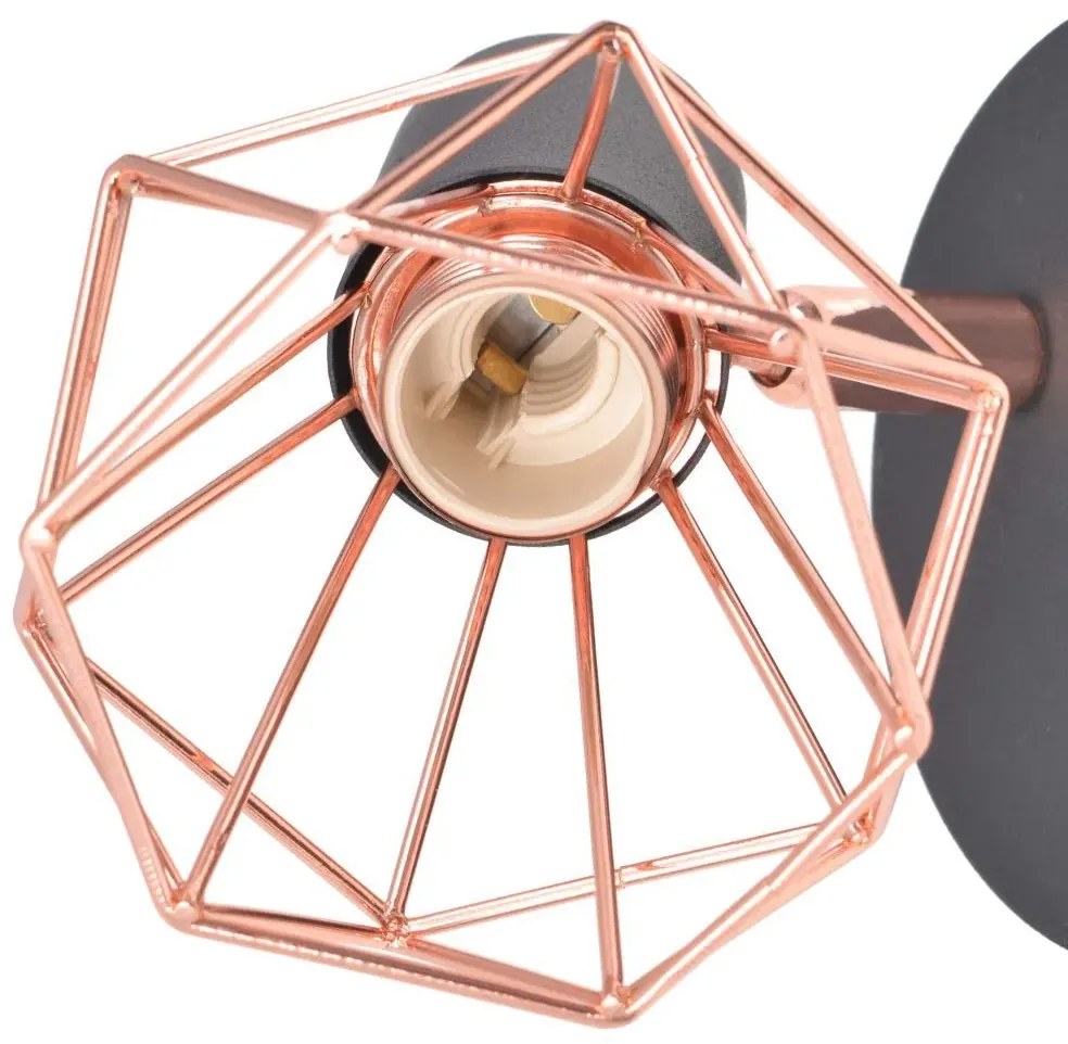 Miedziane kinkiety LED 2 sztuki loft W1-G72