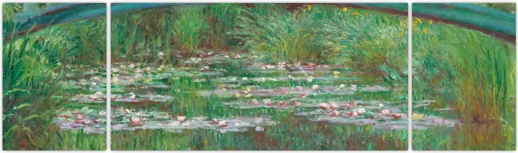 Obraz - Claude Monet, The Japanese Footbridge, reprodukcje (170x50 cm)