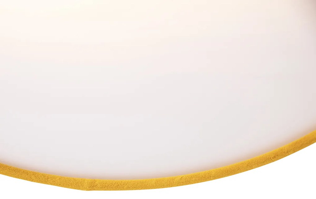 Inteligentna lampa sufitowa ochra 40 cm z 2 Wifi A60 - Drum Nowoczesny Oswietlenie wewnetrzne