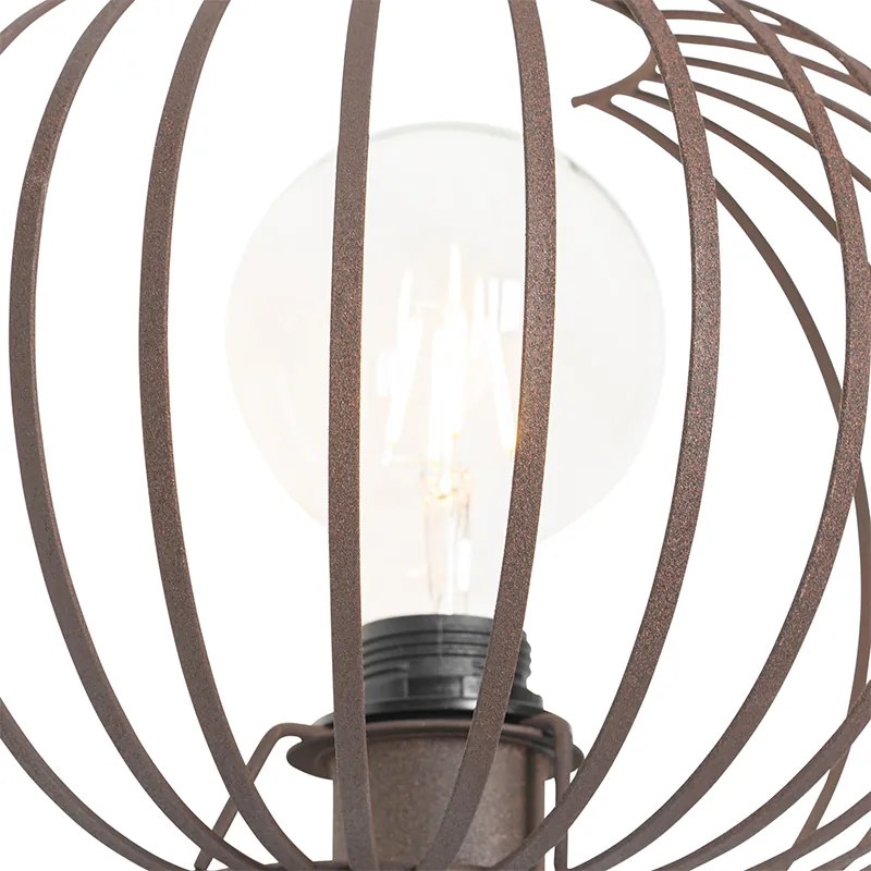 Designerska lampa ścienna rdzawobrązowa 30 cm - JohannaDesignerski Oswietlenie wewnetrzne