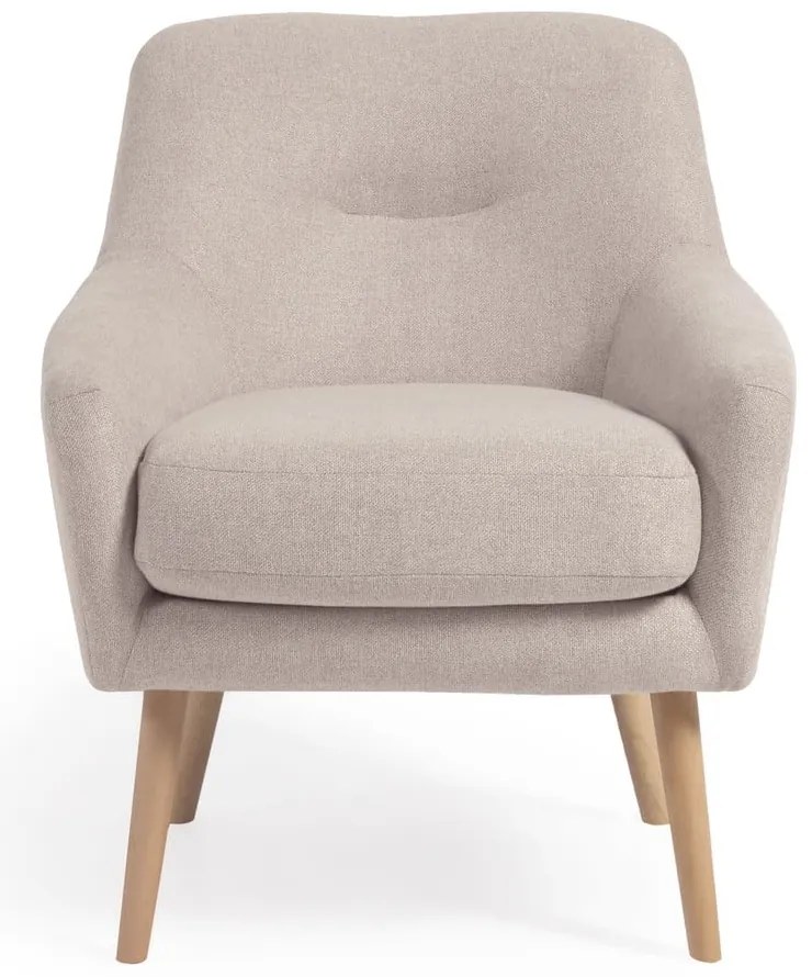Beżowy fotel Candela – Kave Home