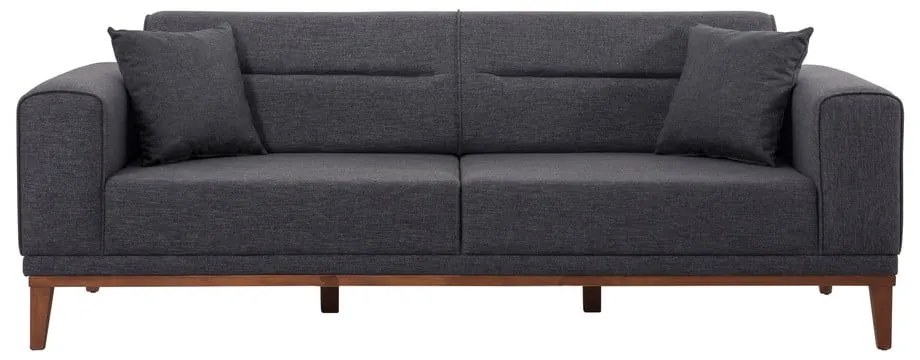 Antracytowa rozkładana sofa 223 cm Liones – Artie