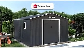 Altana ogrodowa ARCHER ze stali galwanizowanej w kolorze szarym – 12,99 m²