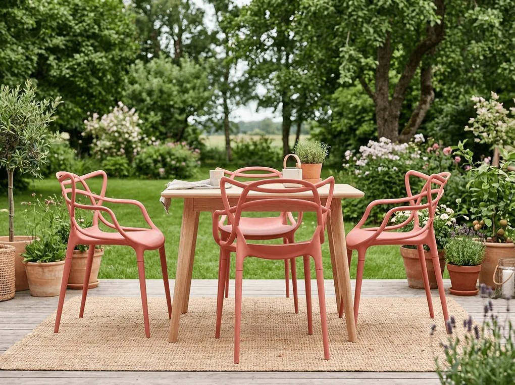 Korolowe plastikowe krzesło KATO