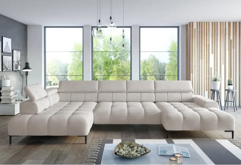 Narożnik PLAZA XL z elektryczną regulacją siedziska WERSAL