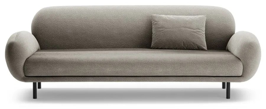 Szara sofa z materiału bouclé 208 cm Poppy – Micadoni