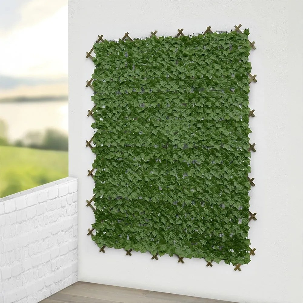 Zielona plastikowa osłona balkonowa 300x100 cm Ivy – Maximex