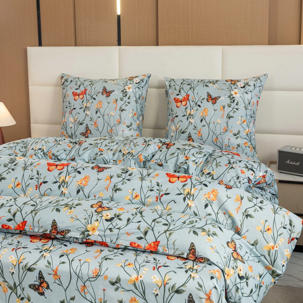 PrzytulneMieszkanie.pl PrzytulneMieszkanie.pl Pościel z mikrofibry MONARCH WINGS jasnoniebieskie Rozmiar pościeli: 70 x 90 cm | 140 x 200 cm