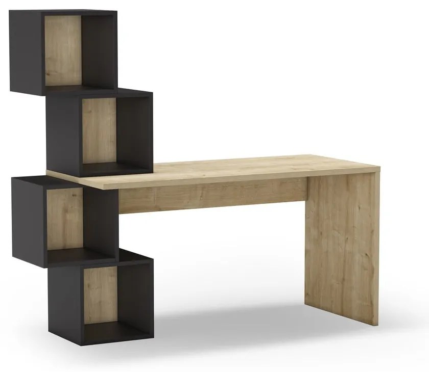 Biurko w dekorze dębu 60x154 cm Cubik – Marckeric