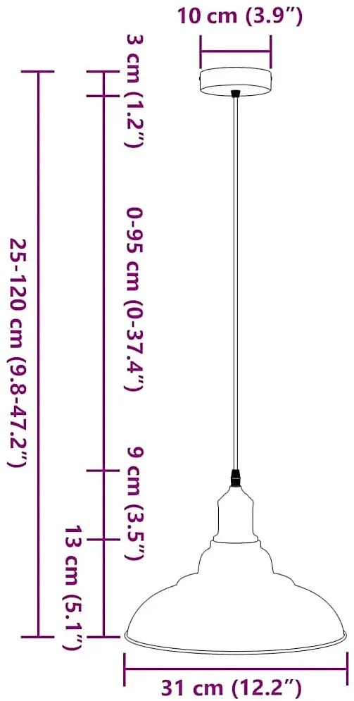 Czerwona lampa z regulacją wysokości P1-L88