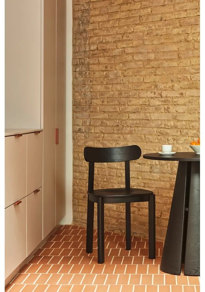 Okrągły stół z blatem w dekorze jesionu ø 65 cm Cep – Teulat