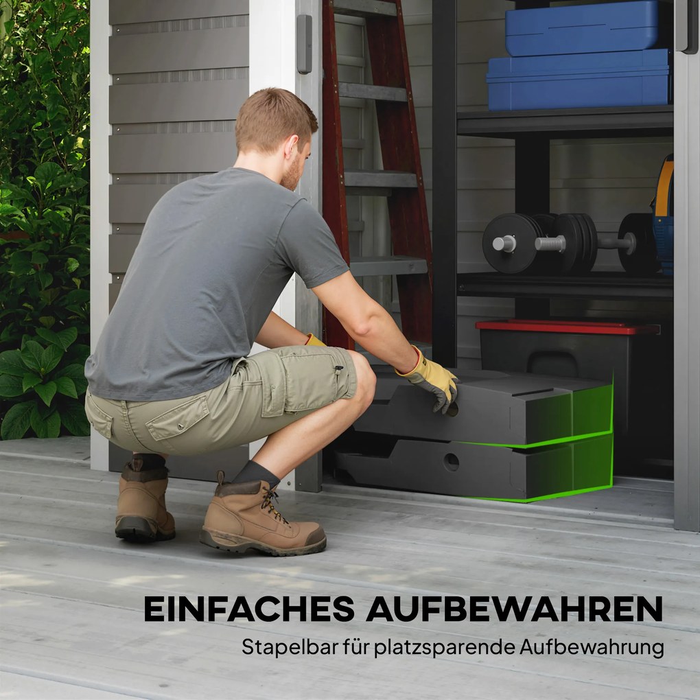 Outsunny Stojak do parasola 2-częściowy wodoodporny obciążnik, stojak do parasola bocznego | Aosom PL