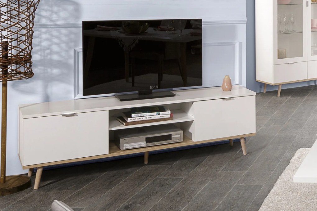 Skandynawska szafka RTV w stylu skandynawskim Goteborg