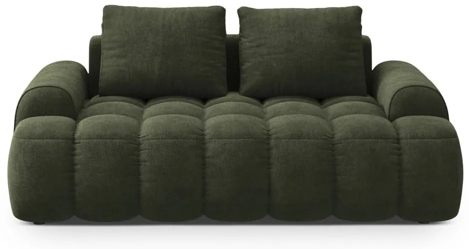 Zielona aksamitna sofa 175 cm Linz – Cosmopolitan Design
