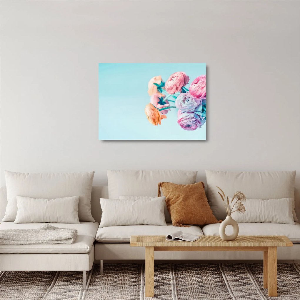 Obraz na szkle - Kwiaty w wazonie (70x50 cm)