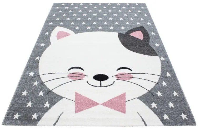 Dywan dziecięcy Kids Kotek różowy 120 cm x 170 cm
