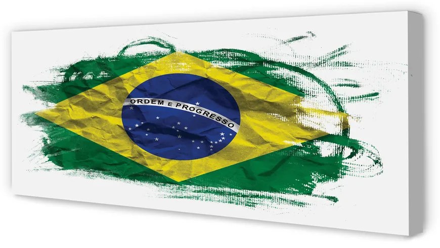 Duży obraz na płótnie Flaga Brazylii