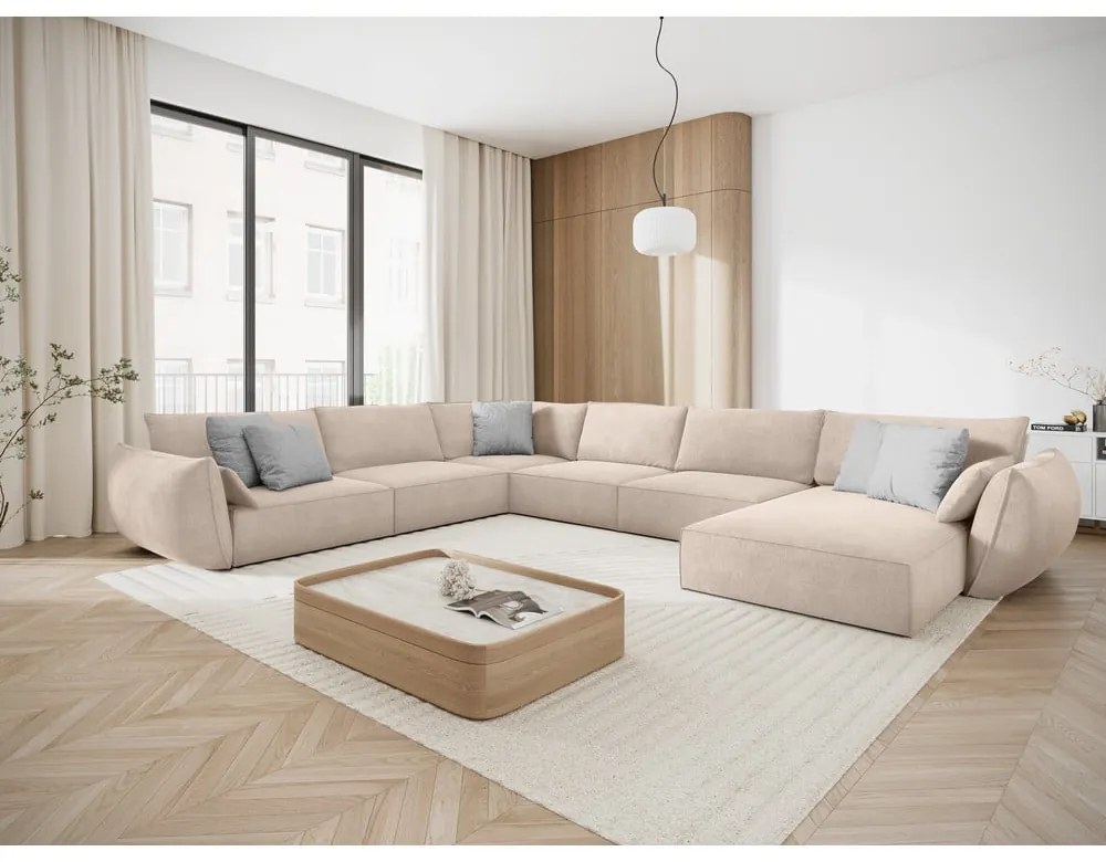 Beżowy narożnik (lewostronny) Vanda – Mazzini Sofas