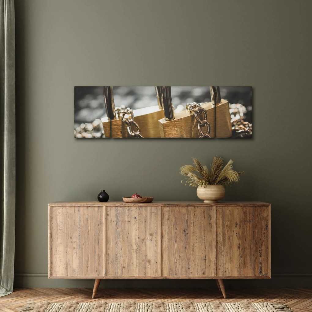 Obraz dwóch zamków (170x50 cm)