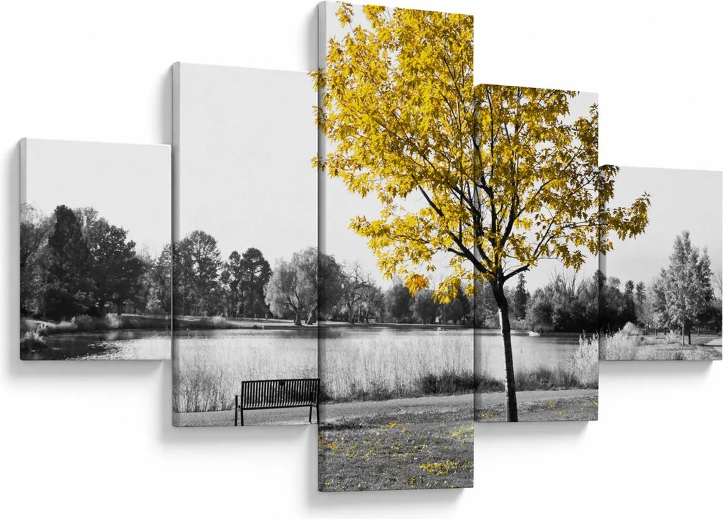 Obraz - Odpoczynek w parku (125x70 cm)