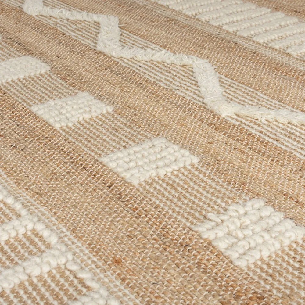 Beżowy dywan z juty Flair Rugs Medina, 120x170 cm