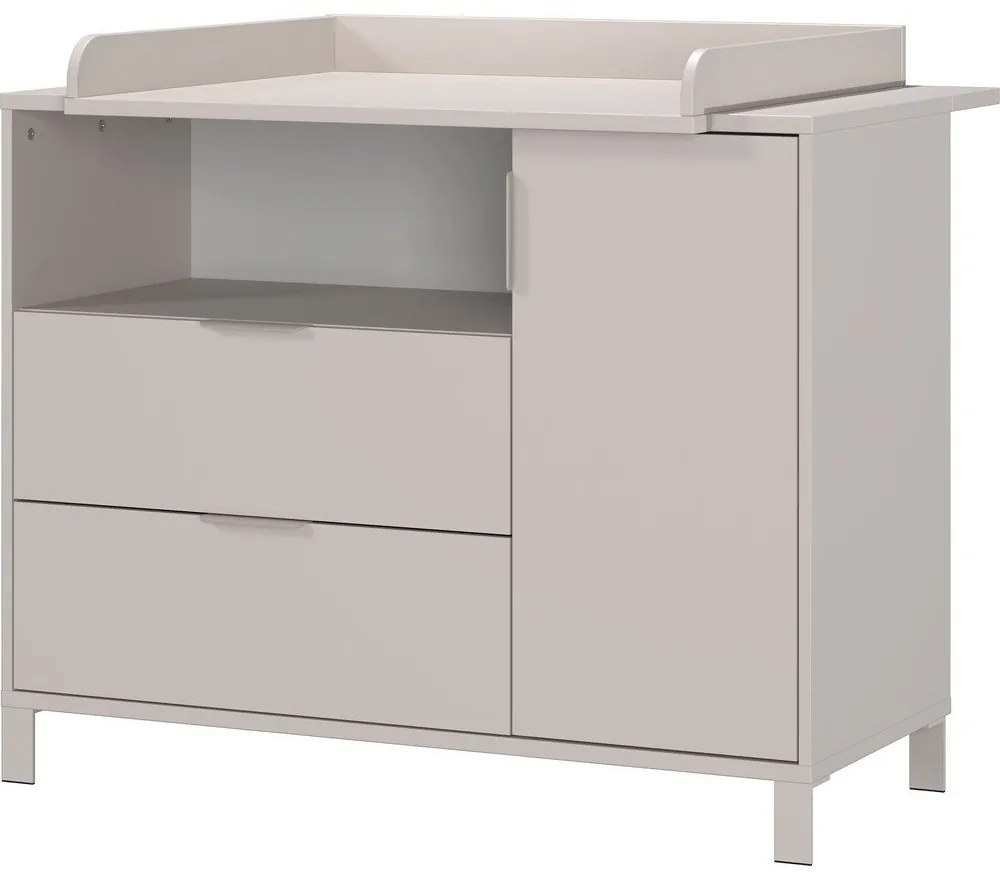 Kremowa komoda dziecięca z przewijakiem 115x102x77 cm Alkmaar – Germania