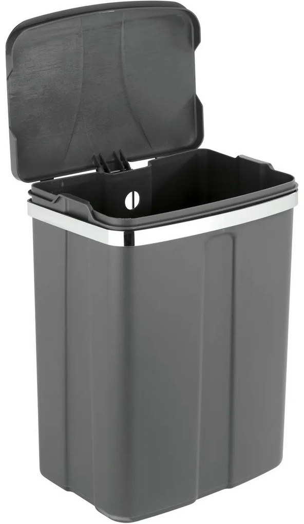 Wenko Wiszący kosz na śmieci 12 l, szary