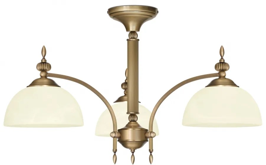 Niski klasyczny żyrandol trójramienny H-S3KN