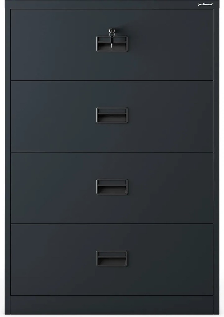 Szafa kartotekowa metalowa antracytowa, 900x1320x600 mm: SARA XL V4