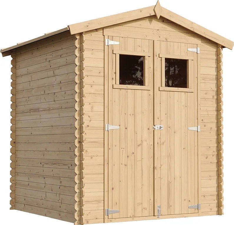 Drewniana szopa ogrodowa z podłogą - 180 x 180 x 218 - 2,82 m2 - M320+M320G