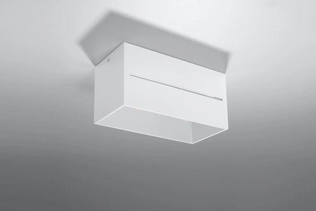 Biały geometryczny plafon LED - EX510 H7-G75
