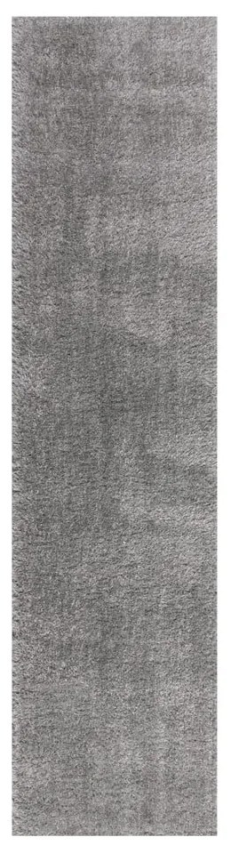 Szary chodnik z włókien z recyklingu 60x230 cm Velvet – Flair Rugs