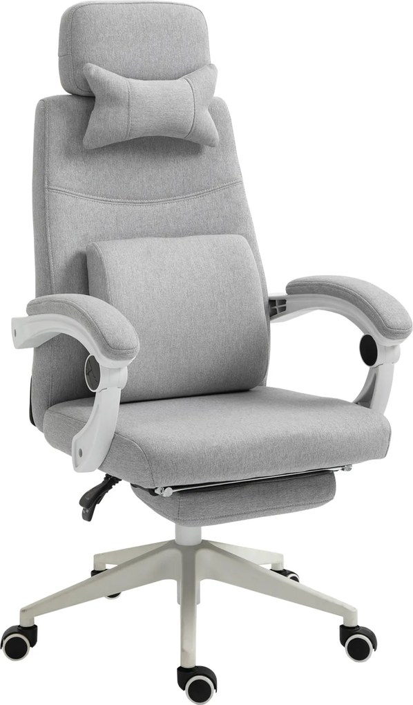 Vinsetto Fotel gamingowy biurowy ergonomiczny wygodny poliester z pianką czarny | Aosom PL