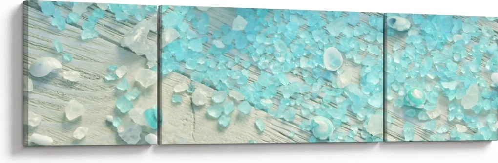 Obraz - Nadmorska atmosfera w turkusowych odcieniach (170x50 cm)