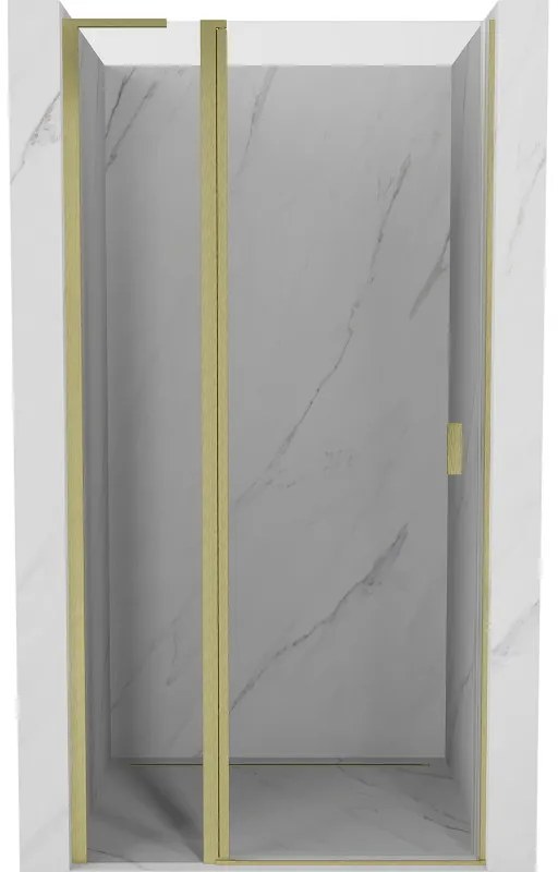Mexen Mist L drzwi prysznicowe uchylne 110 cm, transparent, złote szczotkowane - 8A4L-110-000-55-00