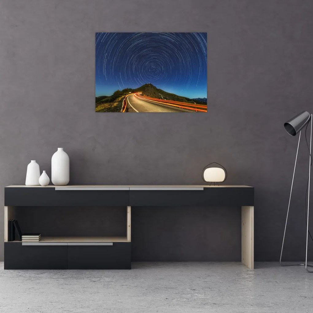 Obraz obracających się gwiazd (70x50 cm)