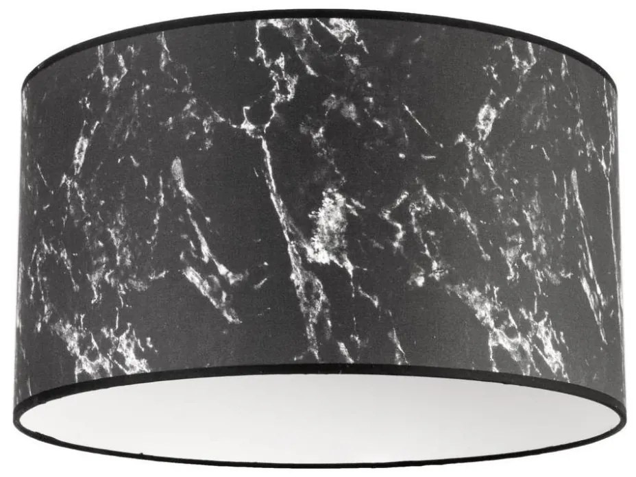 Duolla - Lampa sufitowa MARBLE 1xE27/40W/230V śr. 45 cm czarna/biała